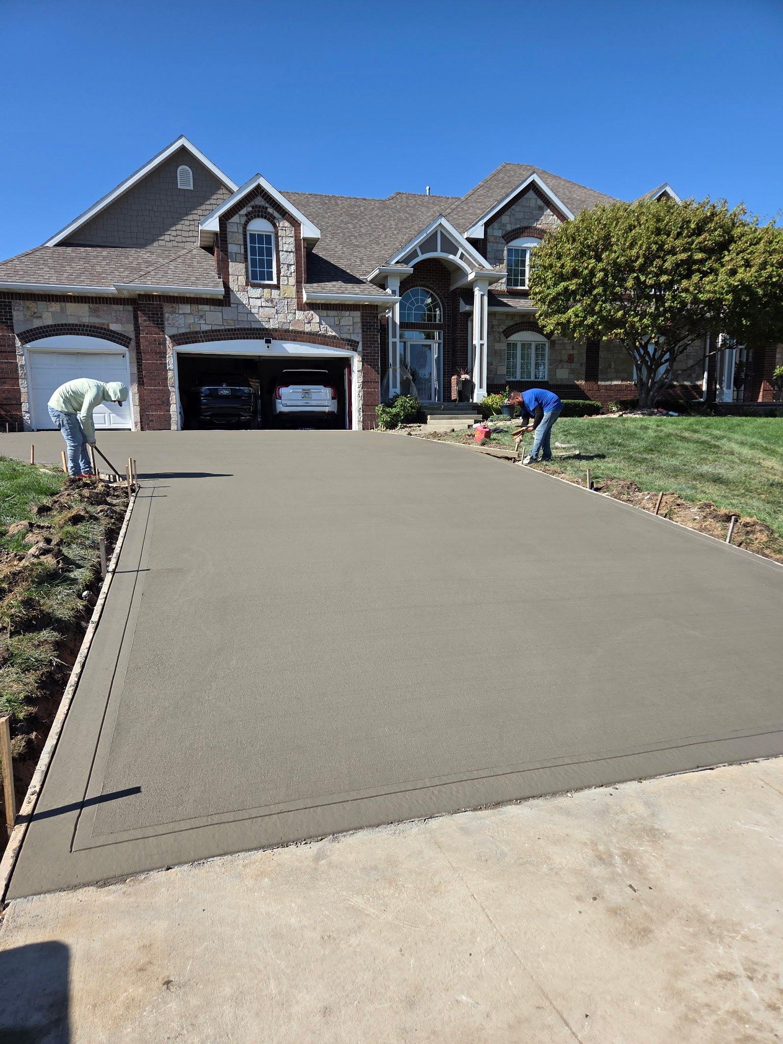 Professional concrete driveway installation by 3MC Concrete LLC