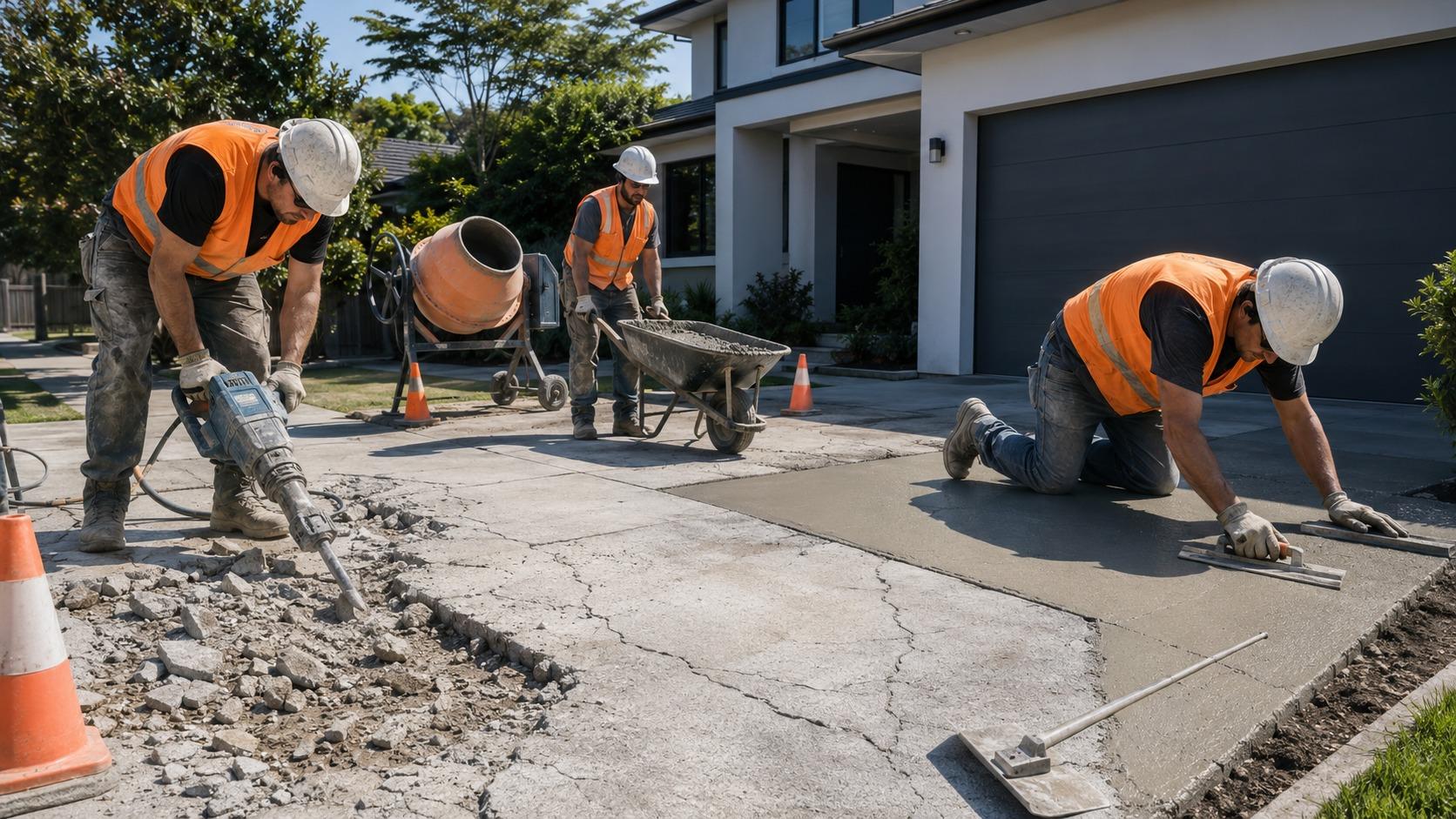 Professional concrete repair and replacement by 3MC Concrete LLC