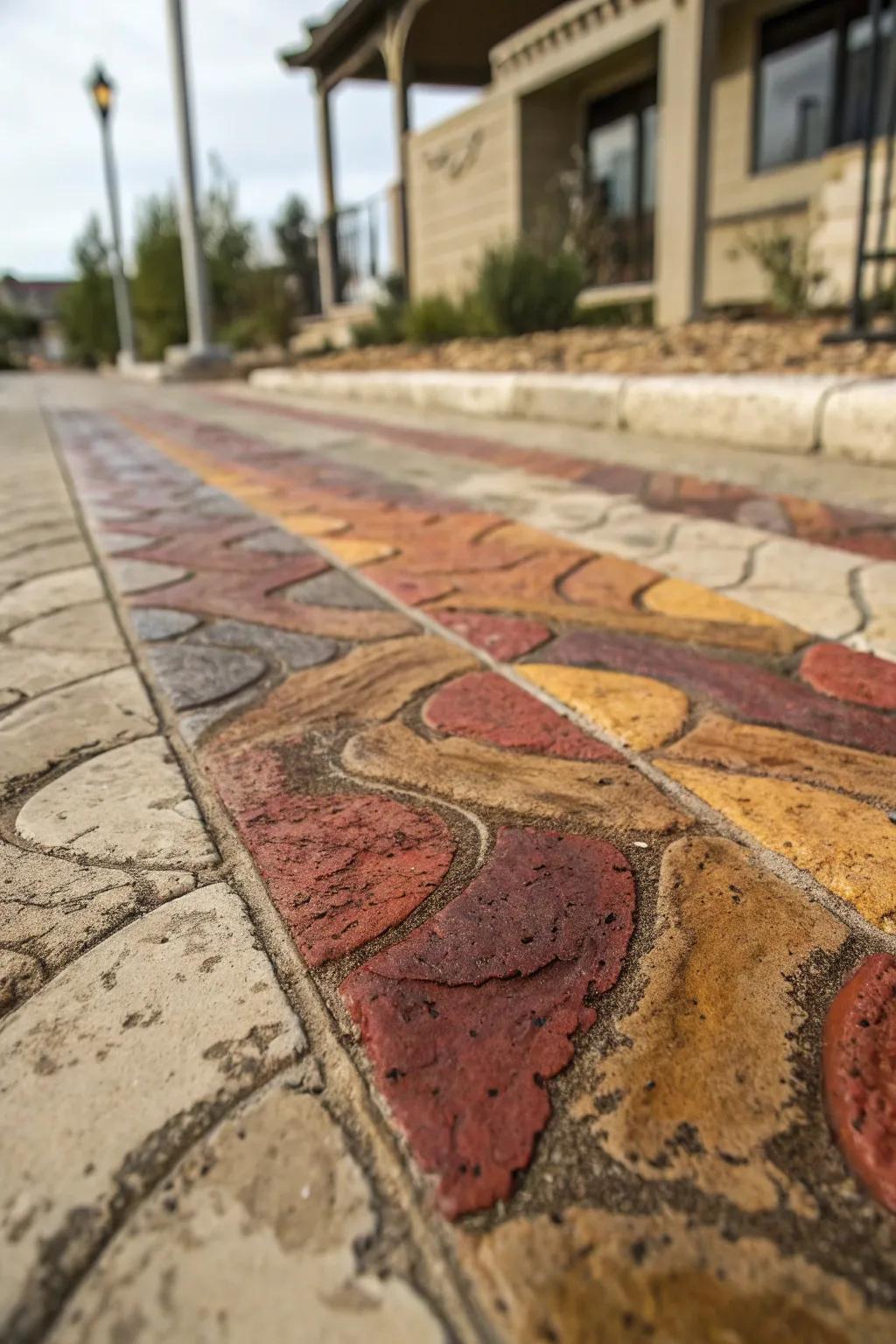 Custom decorative concrete design options and patterns