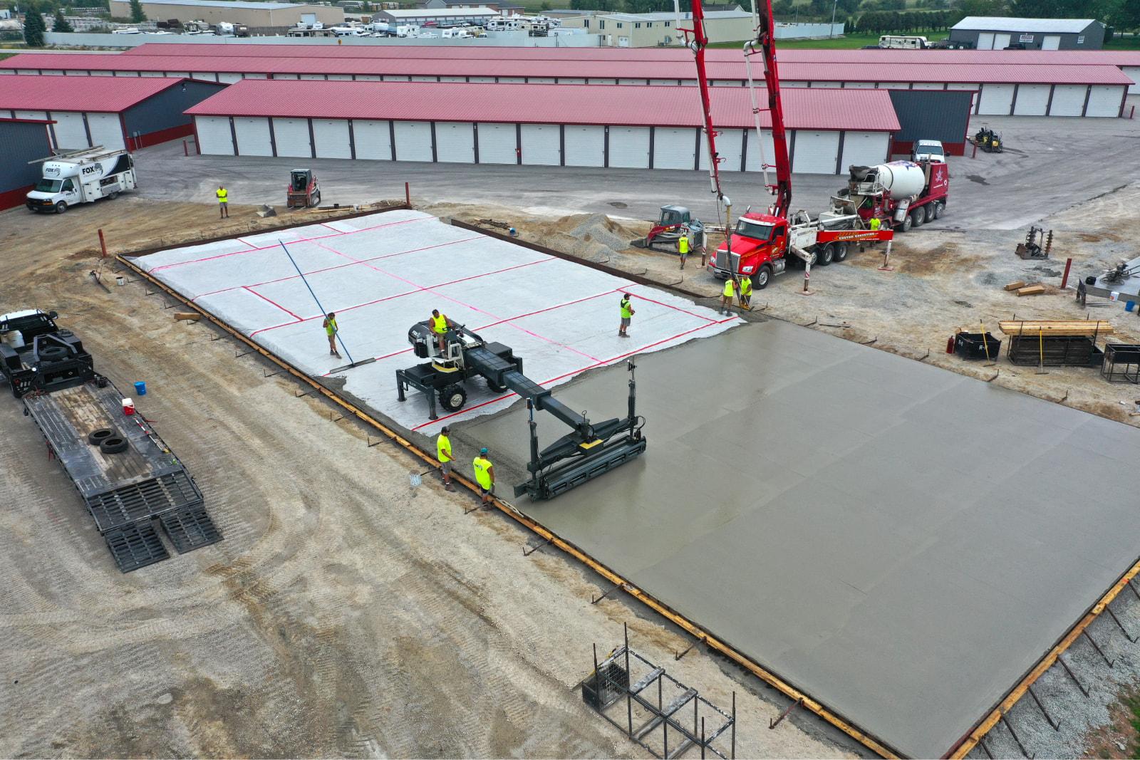 Concrete foundation and slab construction options