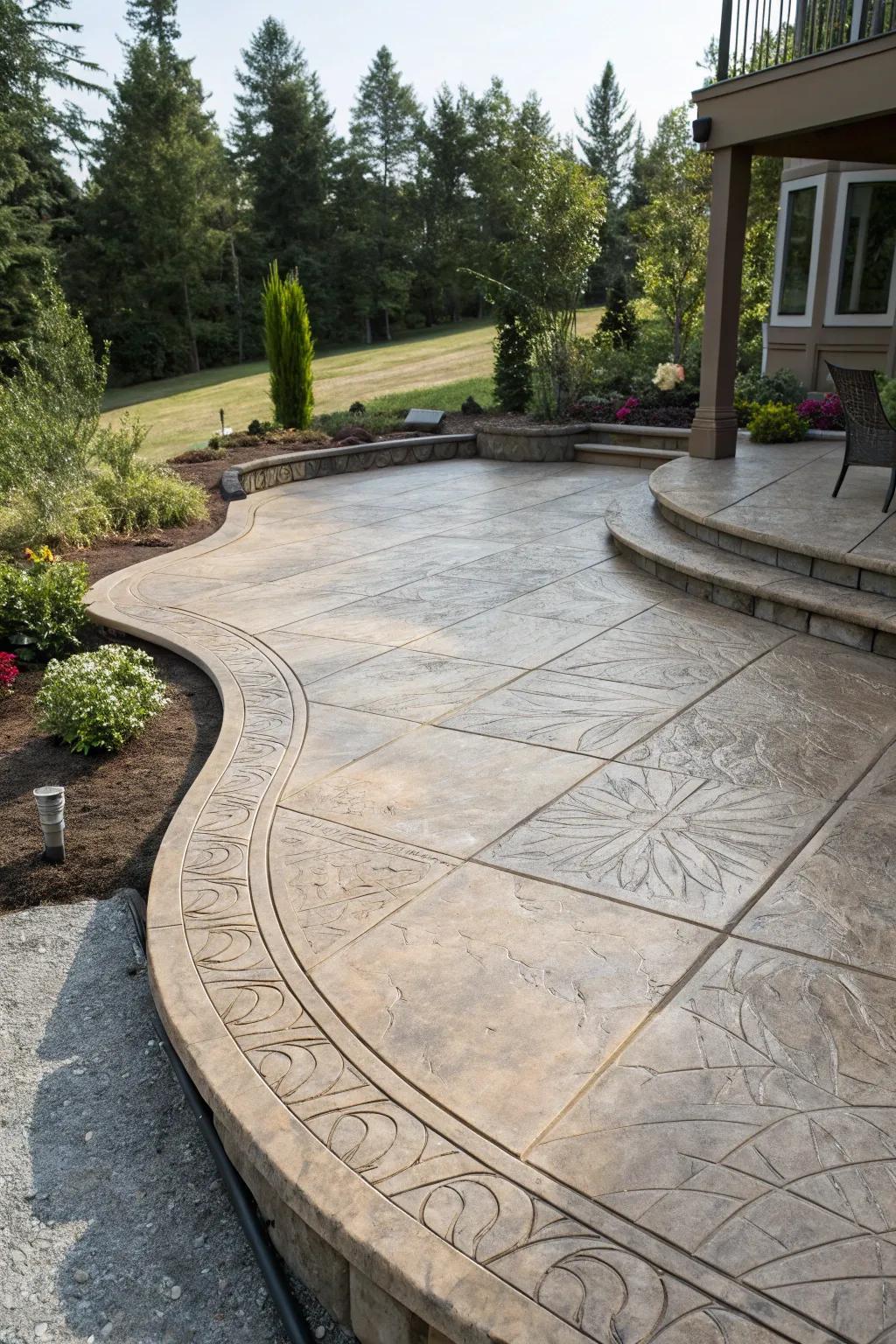 Decorative concrete finishes and options - stamped, colored, and textured