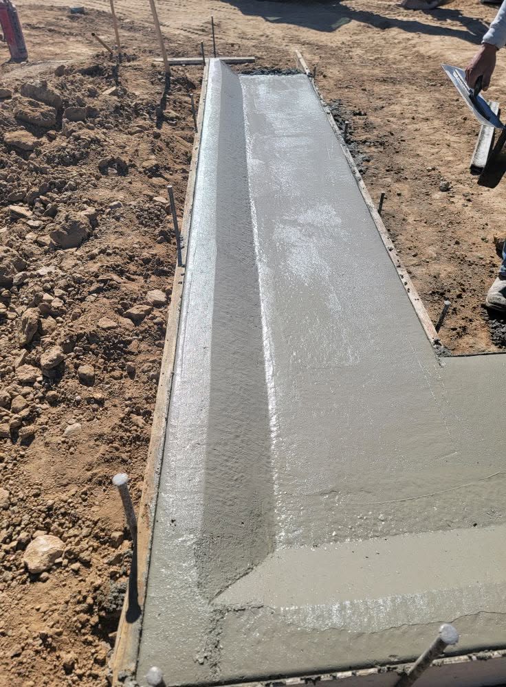 3MC Concrete team pouring concrete foundation